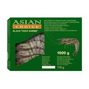 Black Tiger Shrimps HOSO (Asian Choice) - 700g