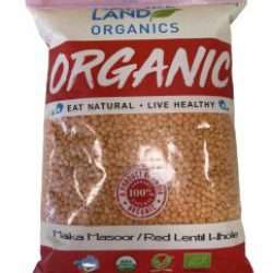 Organic Whole Red Lentils - 1kg